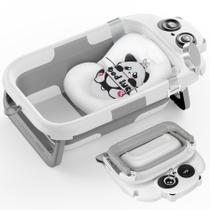 Banheira Dobrável para Bebês BOSEDSANG com Monitor de Temperatura - Cinza Banheira Dobrável para Bebês BOSEDSANG com Monitor de Temperatura - Cinza