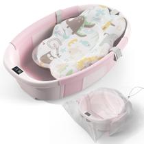 Banheira dobrável para bebês Spluvvly Dobrable Toddler 0-36 Mo Pink