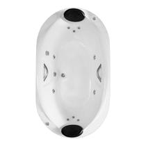 Banheira Dupla Ouro Preto COMPLETA com hidro em acrílico