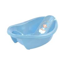 Banheira Ergonomica Infantil 24 Litros Plasutil Cor Azul Urso