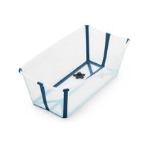 Banheira Flexível Com Plug Térmico Transparente/Azul Stokke