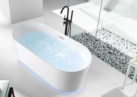 Banheira Freestanding Imersão Viena Air Blower Led 1,5m 110V PEX