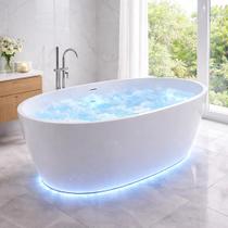 Banheira Freestanding RM Decor Aeris 150 Imersão Air Blower Led Branco 1,5m 110V