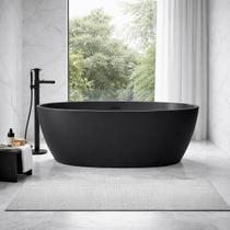 Banheira Freestanding RM Decor Imperium 150 Imersão Preto 1,5m