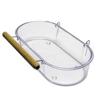 Banheira grande conica com poleiro 400 ml cristal injetfour Banheira grande conica com poleiro 400 ml cristal injetfour