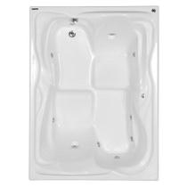 Banheira Hidromassagem 4 Jatos com Aquecedor 2 Lugares Acrílico 180x130x53cm Nobile Maggiore Astra Branco Banheira Hidromassagem 4 Jatos com Aquecedor 2 Lugares Acrílico 180x130x53cm Nobile Maggiore Astra Branco
