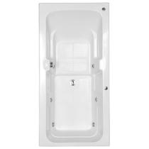 Banheira Hidromassagem Astra Box Super Luxo 120cmx80cmx44cm - 04 Jatos Branco Gel-Coat P6 Sem Aquece