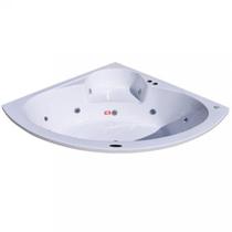 Banheira Hidromassagem Astra Copacabana Luxo 143CMX189CMX43CM - 04 Jatos Acrílico P4 sem Aquecedor Branco