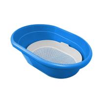 Banheira Higiênica Furacão Pet Furba Glamour Azul para Gatos