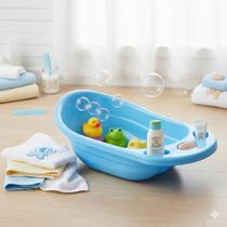 Banheira Infantil 24L Bebe Baby com Ralo Plástica Leve Cores Banheira Infantil 24L Bebe Baby com Ralo Plástica Leve Cores