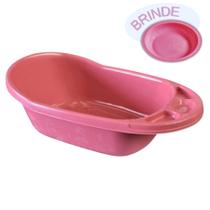 Banheira Infantil Arqplast G 32L Resistente De Bebê Nenê Criança banho azul e rosa