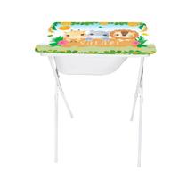 Banheira Infantil com Suporte Dobrável Trocador Esclusiva 20 Litros