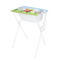 Banheira Infantil com Trocador e Suporte Dobrável 20 Litros Creative