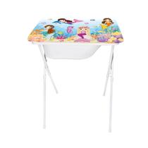 Banheira Infantil com Trocador e Suporte Dobrável 20 Litros Esclusiva