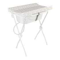 Banheira Infantil com Trocador e Suporte Floripa Branca - Tutti Baby