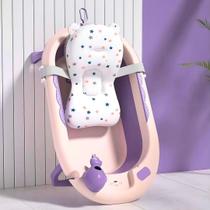 Banheira Infantil Dobrável Com Caminha Para Banho Neném Baby