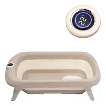 Banheira infantil dobravel luxo com termometro - petit pia Banheira infantil dobravel luxo com termometro - petit pia