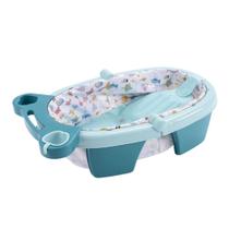 Banheira Infantil Inflável e Dobrável Compacta para Bebê Azul - Color Baby
