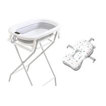 Banheira Infantil para Bebê Encanto com Almofada de Apoio Ninho e Suporte BRINKANTO