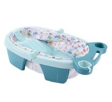 Banheira Inflável E Dobrável Para Bebês Azul Color Baby