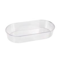 Banheira Jel Plast Pet Piu Oval Cristal para Pássaros - Tamanho G
