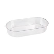 Banheira Jel Plast Pet Piu Oval Cristal para Pássaros - Tamanho GG