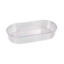 Banheira Jel Plast Pet Piu Oval Cristal para Pássaros - Tamanho M