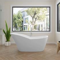 Banheira Luxo Freestanding Imersão Roma Branco 1,7m PEX Banheira Luxo Freestanding Imersão Roma Branco 1,7m PEX