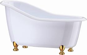 Banheira M Branca com Dourado Kailash