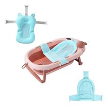 Banheira Ofurô Dobrável Com Rede, Cama Redutora E Termômetro