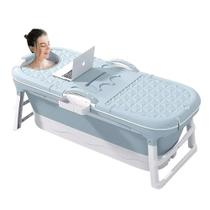 Banheira Ofurô Dobrável Portátil Adulto 117 Cm com Suporte Vg+