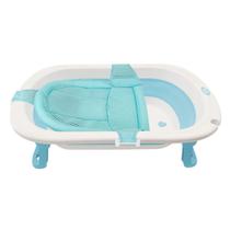 Banheira para Babê Dobrável 31L com Almofada de Banho Compacta e Segura Guta Guti