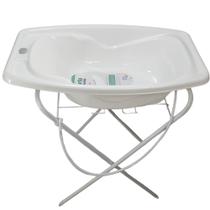 Banheira para bebê com suporte dobrável de várias cores