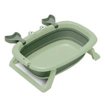 Banheira para Bebê Infantil Retrátil Dobrável Modelo Caranguejo Feliz 28 Litros - 0 a 2 Anos de Idade