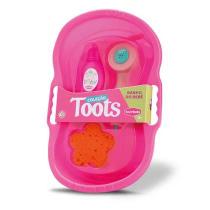 Banheira para boneca banho do bebe toots com acessorios