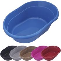 Banheira para Gato Plástico Caixa de Areia Sanitário Banheiro Furacão Pet Glamour Azul