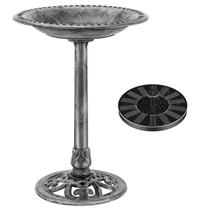 Banheira para pássaros e fonte movida a energia solar VIVOHOME Grey