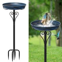 Banheira para Pássaros ODSNANIE de Metal Vintage 91 cm com Base de 5 Pontas Banheira para Pássaros ODSNANIE de Metal Vintage 91 cm com Base de 5 Pontas