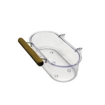 Banheira pequ conica gancho poleiro130 ml cristal injetfour Banheira pequ conica gancho poleiro130 ml cristal injetfour
