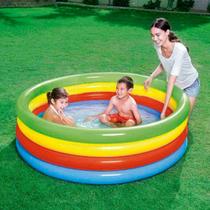 Banheira Piscina Inflável Arco-Íris 550 Litros - Mor