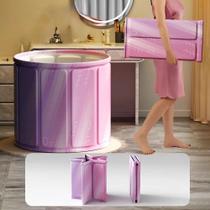 Banheira portátil para adultos, banheira compacta dobrável de água fria para atletas, banheira de imersão dobrável portá