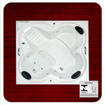 Banheira Quadrada ÔNIX com hidro Tamanho 1,59 x 1,59 x 0,51 Banheira Quadrada ÔNIX com hidro Tamanho 1,59 x 1,59 x 0,51