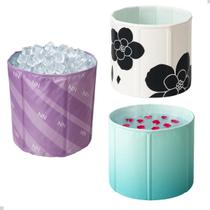 Banheira Redonda Dobrável para Adultos e Crianças, Banheira Portátil, Banheiro SPA, GELO, Fácil Armazenamento