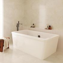 Banheira Retangular de Imersão 170x85cm Acrílico Pierrot Ouro Fino