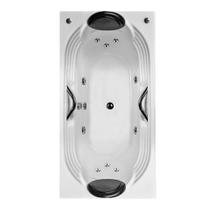 Banheira Retangular Hierro Sigma COMPLETA com hidro em acrílico