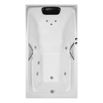 Banheira Retangular Toronto COMPLETA com hidro em acrílico