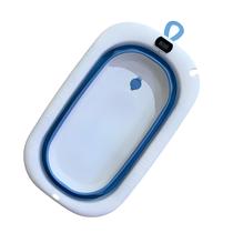 Banheira Retrátil Dobrável Silicone De Bebe Com Termometro