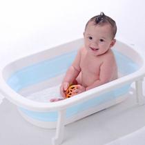 Banheira Retrátil Infantil 33L Azul Pimpolho Compacta