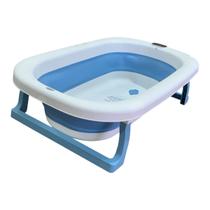 Banheira Retrátil para Bebê Azul com Termômetro - Zippy Toys