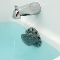 Banheira sem fundo com tampa de drenagem Overflow Drain Cover SlipX Solutions Banheira sem fundo com tampa de drenagem Overflow Drain Cover SlipX Solutions